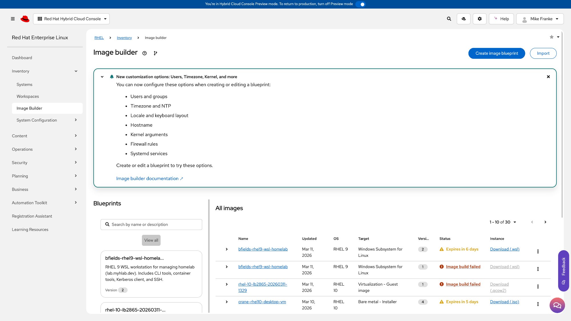 After: Improved banner with specific title, clear CTA, and documentation link