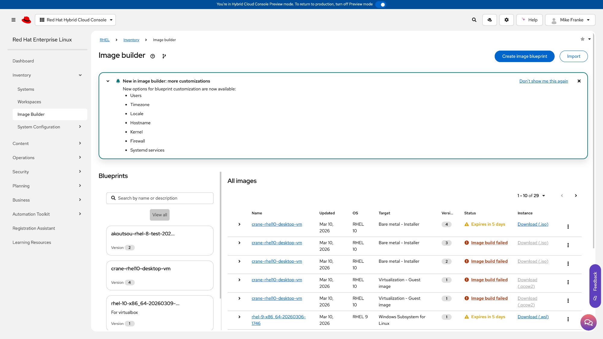 Before: Original banner with vague title and confusing dismiss pattern